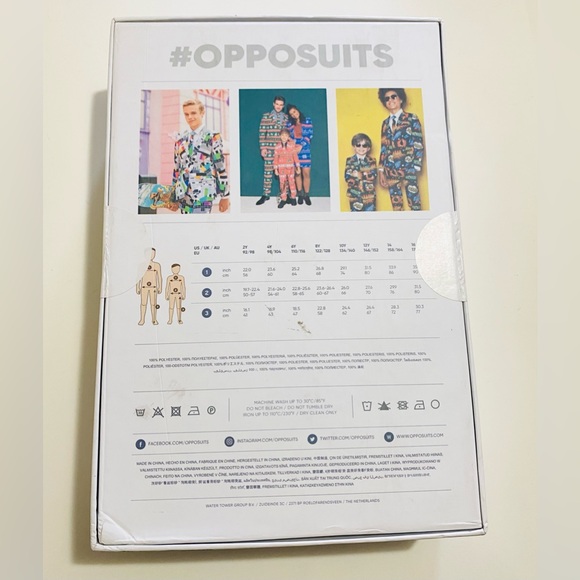 Opposuits Spongebob SquarePants Frenzy Suit Blazer Pants Tie Size 10Y Youth - Picture 3 of 10